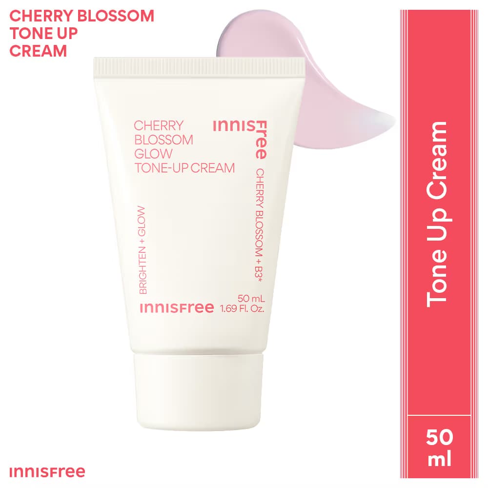 Innisfree Jeju Cherry Blossom Tone Up Cream - Dewy & Glowy Finish (50ml)